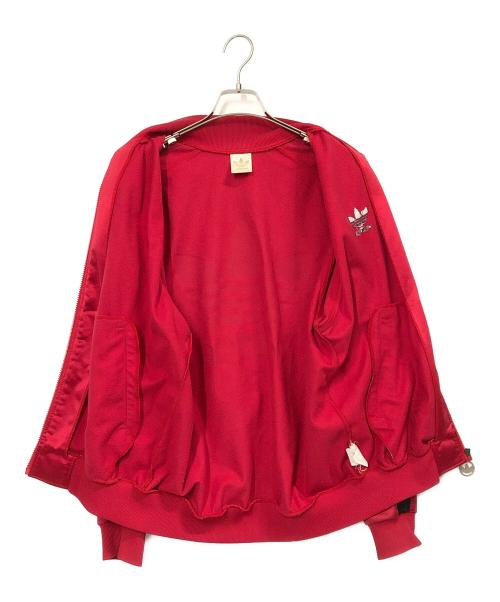adidas（アディダス）adidas (アディダス) トラックジャケット レッド サイズ:L-0の古着・服飾アイテム