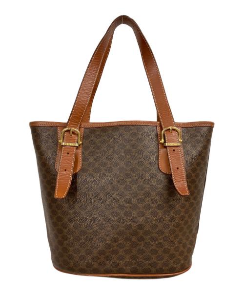 CELINE（セリーヌ）CELINE (セリーヌ) マカダム柄　トートバッグ ブラウンの古着・服飾アイテム