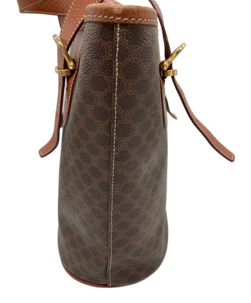 CELINE（セリーヌ）CELINE (セリーヌ) マカダム柄　トートバッグ ブラウンの古着・服飾アイテム