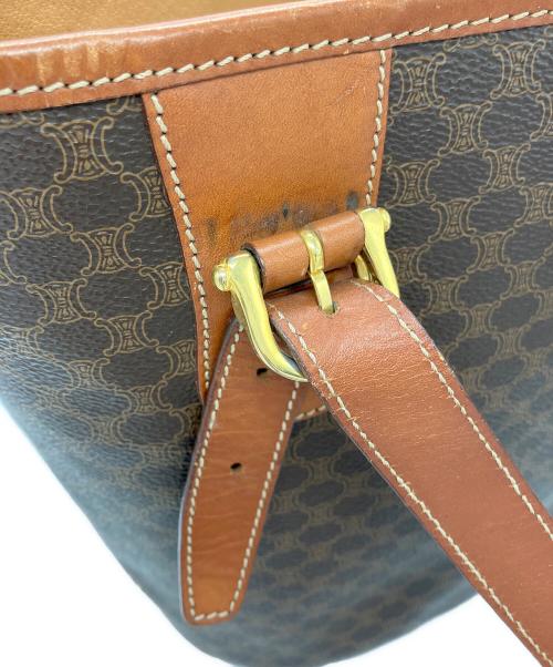 CELINE（セリーヌ）CELINE (セリーヌ) マカダム柄　トートバッグ ブラウンの古着・服飾アイテム