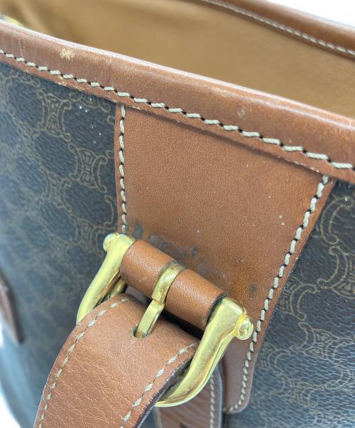 CELINE（セリーヌ）CELINE (セリーヌ) マカダム柄　トートバッグ ブラウンの古着・服飾アイテム