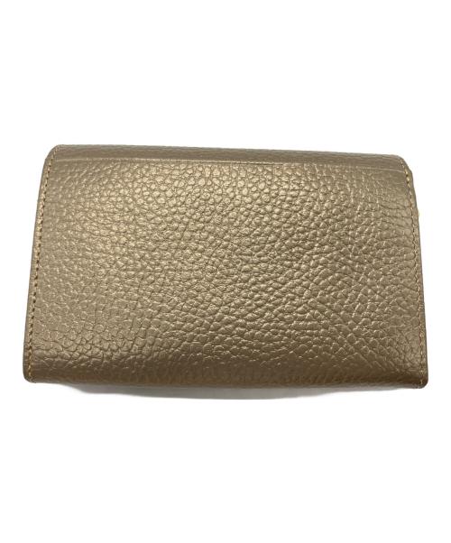 KITAMURA2（キタムラツウ）KITAMURA2 (キタムラツウ) 二つ折り財布 シャンパンゴールドの古着・服飾アイテム