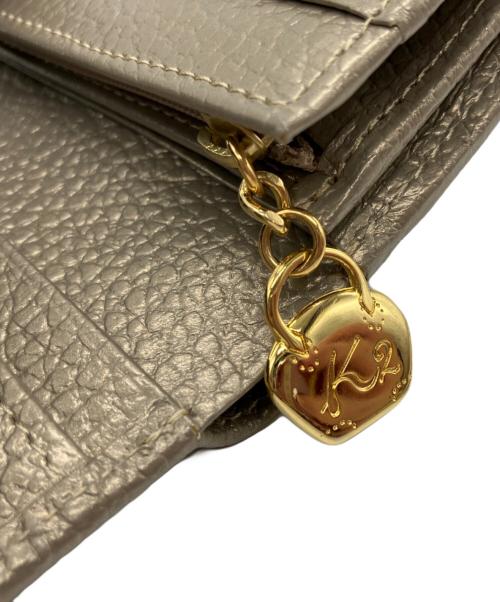 KITAMURA2（キタムラツウ）KITAMURA2 (キタムラツウ) 二つ折り財布 シャンパンゴールドの古着・服飾アイテム