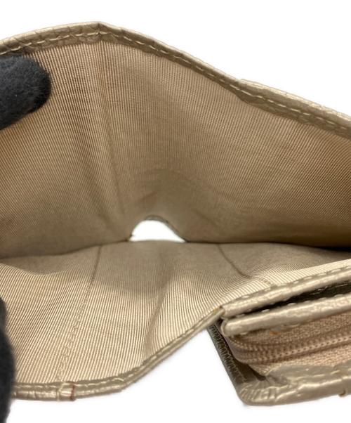 KITAMURA2（キタムラツウ）KITAMURA2 (キタムラツウ) 二つ折り財布 シャンパンゴールドの古着・服飾アイテム