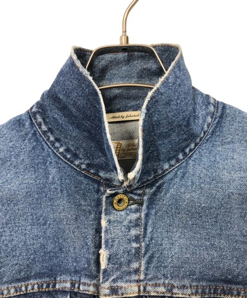Attick by Johnbull（アティックバイジョンブル）Attick by Johnbull (アティックバイジョンブル) ヴィンテージ加工デニムトラッカージャケット  インディゴ サイズ:FREEの古着・服飾アイテム