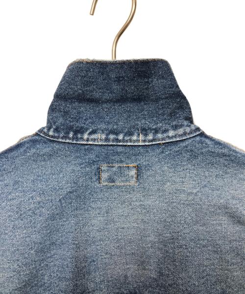 Attick by Johnbull（アティックバイジョンブル）Attick by Johnbull (アティックバイジョンブル) ヴィンテージ加工デニムトラッカージャケット  インディゴ サイズ:FREEの古着・服飾アイテム