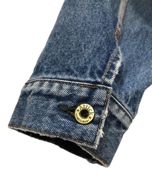 Attick by Johnbull（アティックバイジョンブル）Attick by Johnbull (アティックバイジョンブル) ヴィンテージ加工デニムトラッカージャケット  インディゴ サイズ:FREEの古着・服飾アイテム