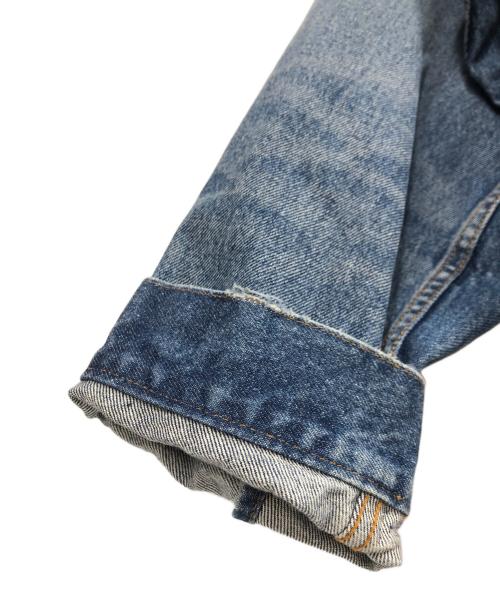 Attick by Johnbull（アティックバイジョンブル）Attick by Johnbull (アティックバイジョンブル) ヴィンテージ加工デニムトラッカージャケット  インディゴ サイズ:FREEの古着・服飾アイテム