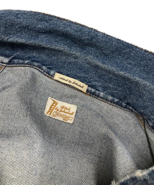 Attick by Johnbull（アティックバイジョンブル）Attick by Johnbull (アティックバイジョンブル) ヴィンテージ加工デニムトラッカージャケット  インディゴ サイズ:FREEの古着・服飾アイテム