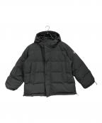 DANTONダントン）の古着「オーバーサイズフーテッドダウンジャケット」｜グレー