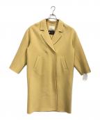 nano・universeナノ・ユニバース）の古着「PURE LAMBS リバーロングコート」｜イエロー