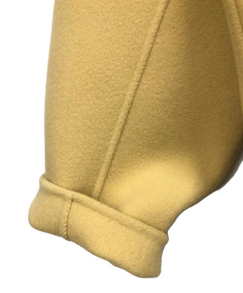 nano・universe（ナノ・ユニバース）nano・universe (ナノ・ユニバース) PURE LAMBS リバーロングコート イエロー サイズ:Mの古着・服飾アイテム