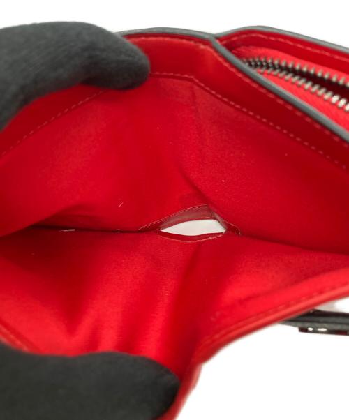 Christian Louboutin（クリスチャン・ルブタン）Christian Louboutin (クリスチャン・ルブタン) 2つ折り財布 ブラック×レッドの古着・服飾アイテム