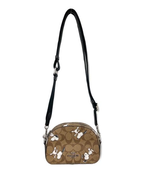 COACH（コーチ）COACH (コーチ) PEANUTS (ピーナッツ) PEANUTS ショルダーバッグ ブラウンの古着・服飾アイテム