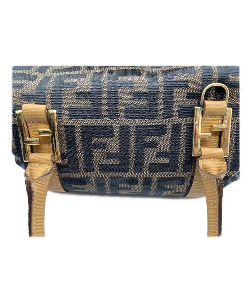 FENDI（フェンディ）FENDI (フェンディ) ズッカ 2wayミニボストンバッグ ブラウン×ベージュの古着・服飾アイテム