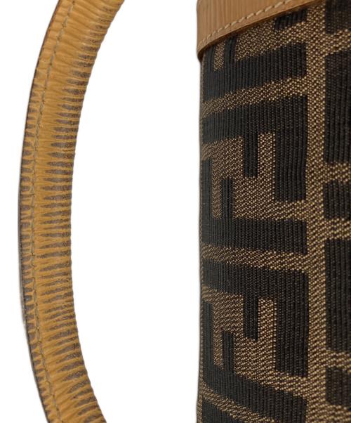 FENDI（フェンディ）FENDI (フェンディ) ズッカ 2wayミニボストンバッグ ブラウン×ベージュの古着・服飾アイテム