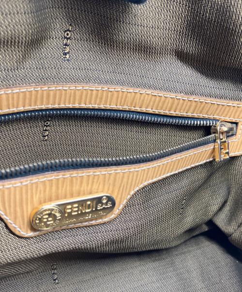 FENDI（フェンディ）FENDI (フェンディ) ズッカ 2wayミニボストンバッグ ブラウン×ベージュの古着・服飾アイテム