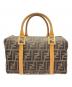 FENDI（フェンディ）の古着「ズッカ 2wayミニボストンバッグ」｜ブラウン×ベージュ