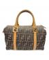 FENDI (フェンディ) ズッカ 2wayミニボストンバッグ ブラウン×ベージュ：55000円