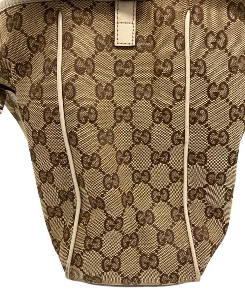 GUCCI（グッチ）GUCCI (グッチ) GGツインズ　トートバッグ ホワイト×ブラウンの古着・服飾アイテム