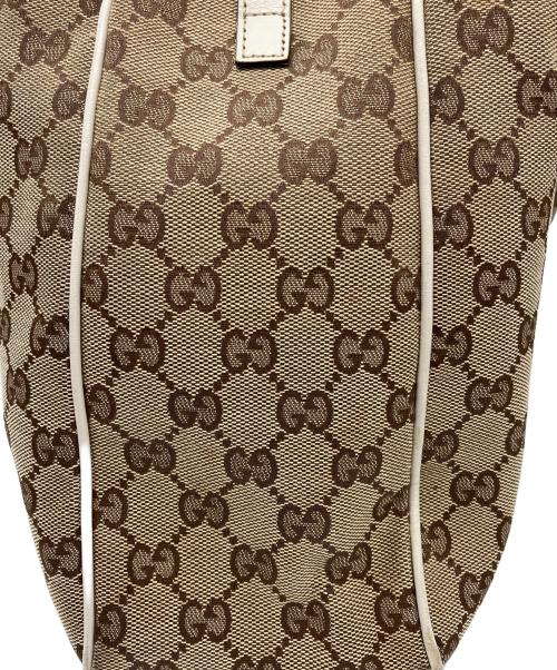 GUCCI（グッチ）GUCCI (グッチ) GGツインズ　トートバッグ ホワイト×ブラウンの古着・服飾アイテム