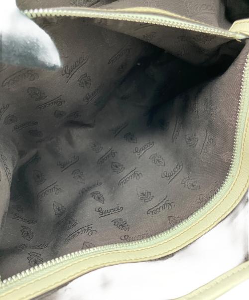 GUCCI（グッチ）GUCCI (グッチ) GGツインズ　トートバッグ ホワイト×ブラウンの古着・服飾アイテム