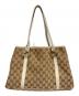 GUCCI (グッチ) GGツインズ　トートバッグ ホワイト×ブラウン：20000円