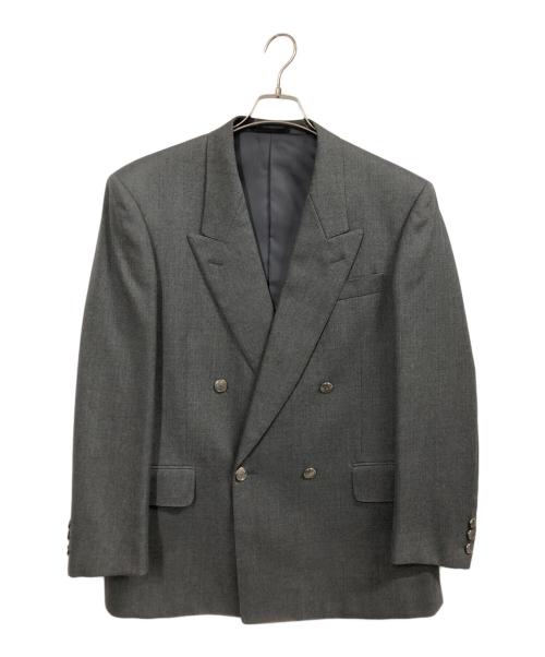 Yves Saint Laurent（イヴサンローラン）Yves Saint Laurent (イヴサンローラン) 銀釦ダブルジャケット グレー サイズ:AB4の古着・服飾アイテム