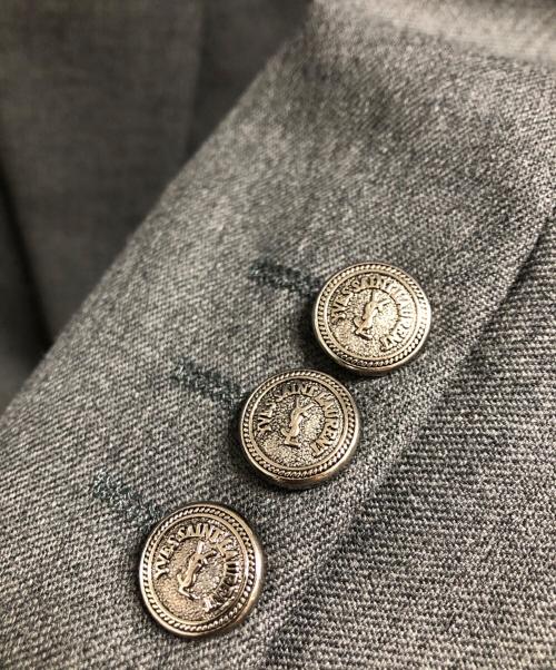 Yves Saint Laurent（イヴサンローラン）Yves Saint Laurent (イヴサンローラン) 銀釦ダブルジャケット グレー サイズ:AB4の古着・服飾アイテム