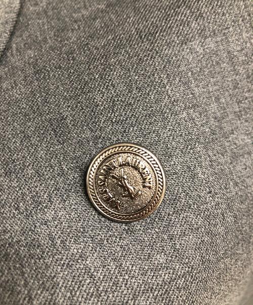 Yves Saint Laurent（イヴサンローラン）Yves Saint Laurent (イヴサンローラン) 銀釦ダブルジャケット グレー サイズ:AB4の古着・服飾アイテム