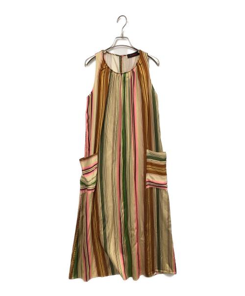 CABAN（キャバン）CABAN (キャバン) ノースリーブワンピース マルチカラー サイズ:Sの古着・服飾アイテム