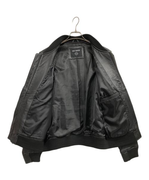HARLEY-DAVIDSON（ハーレーダビッドソン）HARLEY-DAVIDSON (ハーレーダビッドソン) レザージャケット ブラック サイズ:Mの古着・服飾アイテム
