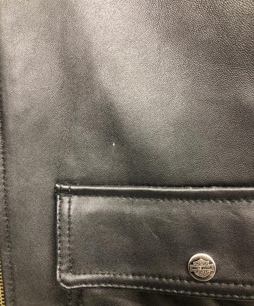 HARLEY-DAVIDSON（ハーレーダビッドソン）HARLEY-DAVIDSON (ハーレーダビッドソン) レザージャケット ブラック サイズ:Mの古着・服飾アイテム