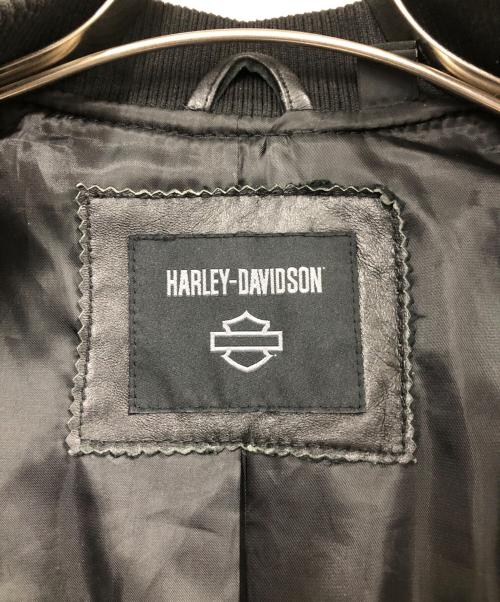 HARLEY-DAVIDSON（ハーレーダビッドソン）HARLEY-DAVIDSON (ハーレーダビッドソン) レザージャケット ブラック サイズ:Mの古着・服飾アイテム
