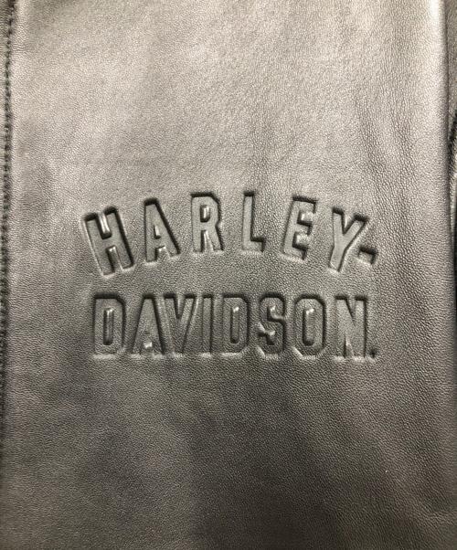 HARLEY-DAVIDSON（ハーレーダビッドソン）HARLEY-DAVIDSON (ハーレーダビッドソン) レザージャケット ブラック サイズ:Mの古着・服飾アイテム