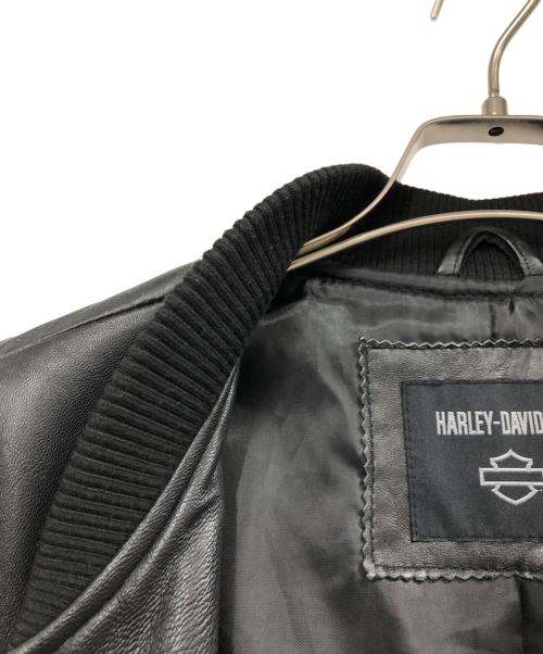 HARLEY-DAVIDSON（ハーレーダビッドソン）HARLEY-DAVIDSON (ハーレーダビッドソン) レザージャケット ブラック サイズ:Mの古着・服飾アイテム
