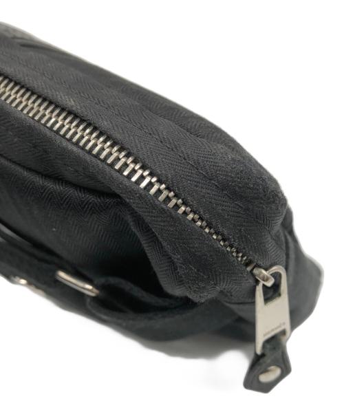 HERMES（エルメス）HERMES (エルメス) アカプルコ　ウエストバッグ ブラックの古着・服飾アイテム