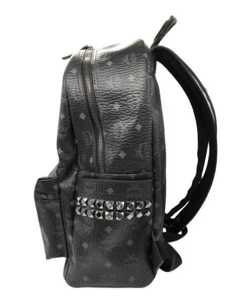 MCM（エムシーエム）MCM (エムシーエム) サイドスタッズ バックパック ブラックの古着・服飾アイテム