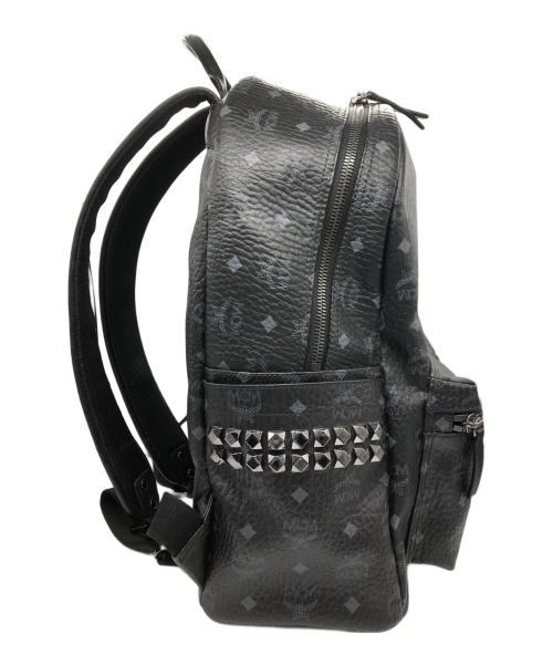 MCM（エムシーエム）MCM (エムシーエム) サイドスタッズ バックパック ブラックの古着・服飾アイテム