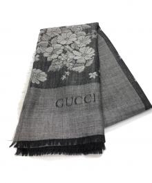GUCCI（グッチ）の古着「シルク混ストール」｜グレー×ライトグレー