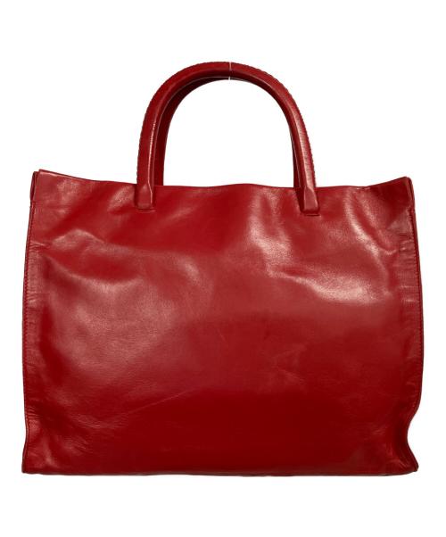 PRADA（プラダ）PRADA (プラダ) レザーハンドバッグ レッドの古着・服飾アイテム