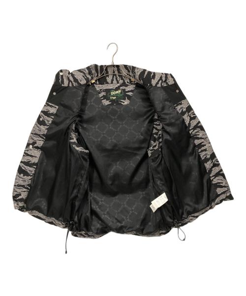 Schott（ショット）Schott (ショット) クラシックレザーコンビダウンベスト グレー×ブラック サイズ:Mの古着・服飾アイテム