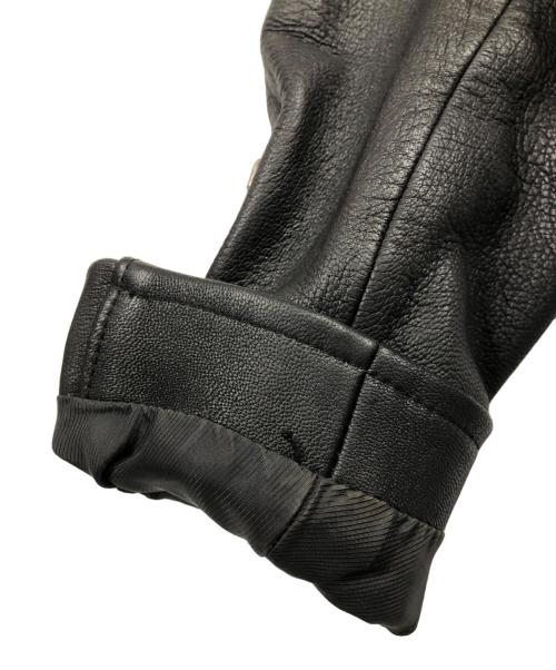 SEVESKIG（セヴシグ）SEVESKIG (セヴシグ) ダブルライダースレザージャケット ブラック サイズ:Lの古着・服飾アイテム