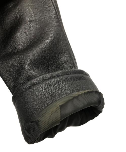 SEVESKIG（セヴシグ）SEVESKIG (セヴシグ) ダブルライダースレザージャケット ブラック サイズ:Lの古着・服飾アイテム