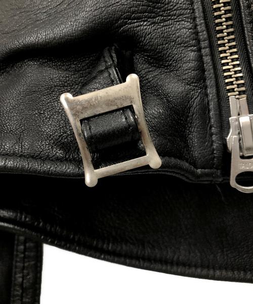 SEVESKIG（セヴシグ）SEVESKIG (セヴシグ) ダブルライダースレザージャケット ブラック サイズ:Lの古着・服飾アイテム