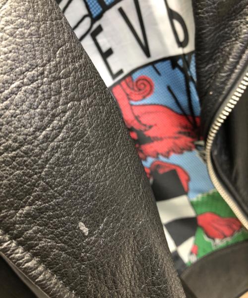 SEVESKIG（セヴシグ）SEVESKIG (セヴシグ) ダブルライダースレザージャケット ブラック サイズ:Lの古着・服飾アイテム