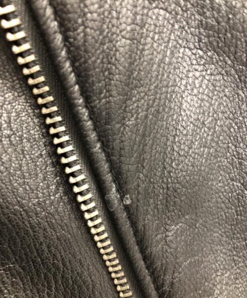 SEVESKIG（セヴシグ）SEVESKIG (セヴシグ) ダブルライダースレザージャケット ブラック サイズ:Lの古着・服飾アイテム