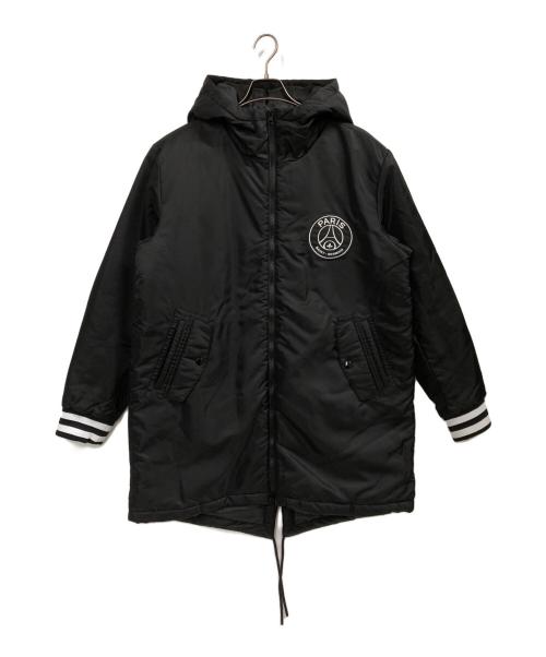 Paris Saint-Germain（パリサンジェルマン）PARIS SAINT-GERMAIN (パリサンジェルマン) 中綿ナイロンコート ブラック サイズ:XLの古着・服飾アイテム