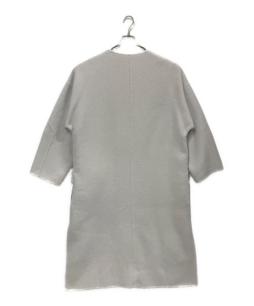 FRAY ID（フレイ アイディー）FRAY ID (フレイ アイディー) ウールカシミアバイカラーリバーコート グレー サイズ:1の古着・服飾アイテム