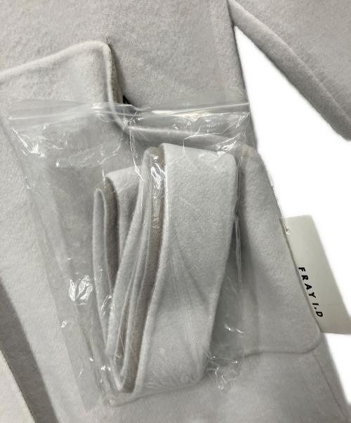 FRAY ID（フレイ アイディー）FRAY ID (フレイ アイディー) ウールカシミアバイカラーリバーコート グレー サイズ:1の古着・服飾アイテム